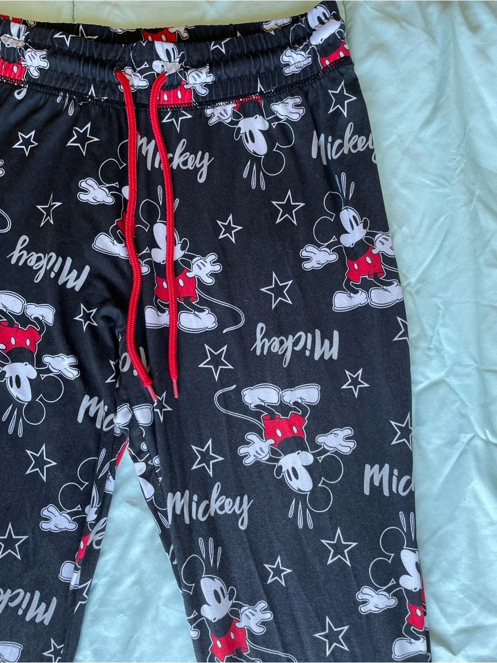 โจ Disney Mickey Mouse Pajama Joggers Small LIKE NEW! โค๏ธ๐ค - Picture 6 of 13
